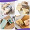 3 PCS Transparent Soap Loaf Molds with Cutters, 2 x 42 oz Clear Silicone Soap Molds with Wavy & Straight Scraper and Rectangle Soap Mold for Cold Process & Melt and Pour Soap Making